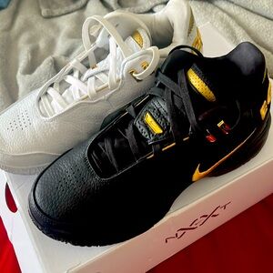 Black and white LeBron size 7 really good quality for basketball